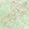 Trace GPS 191 - grand tour PNSD vtt - 223km-MNT, itinéraire, parcours