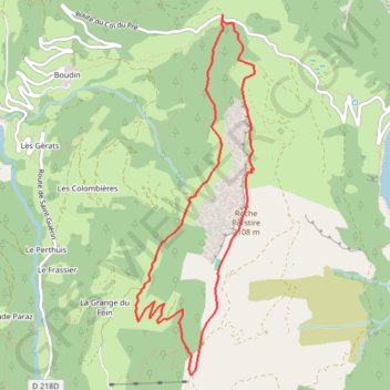Trace GPS La Roche Parstire, itinéraire, parcours