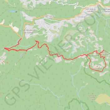 Trace GPS De Pont de l'Estérel au Marsaou, itinéraire, parcours