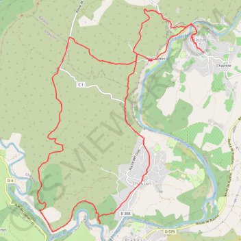 Trace GPS Balazuc Chauzon par le Cirque de Gens, itinéraire, parcours