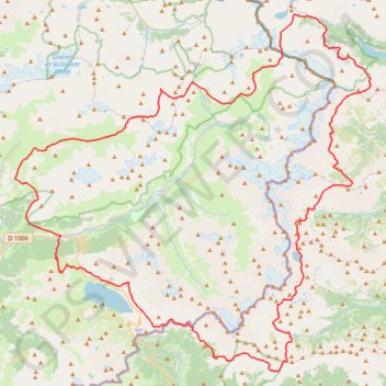 Trace GPS Route from Lanslebourg-Mont-Cenis to Lanslebourg-Mont-Cenis, itinéraire, parcours