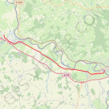 Trace GPS De Paray-le-Monial à l'Abbaye des Sept-Fonts, itinéraire, parcours