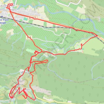 Trace GPS Tour des châteaux du Pays Cathare - Caudiès - Fenouillet, itinéraire, parcours