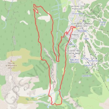 Trace GPS Boucle de la Mazelière, itinéraire, parcours