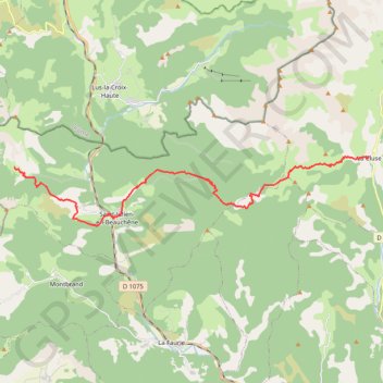 Trace GPS De Vaunières à la Cluse (Tour du Dévoluy), itinéraire, parcours