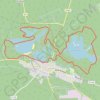 Trace GPS Autour des lacs d'Hostens, itinéraire, parcours