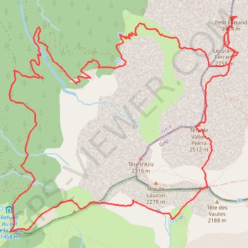 Trace GPS Grand Ferrand par les Charances, itinéraire, parcours