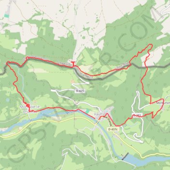 Trace GPS Marche Héricourt, itinéraire, parcours