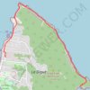 Trace GPS Randonnée de Anse Fourmis à Anse Cocos (la Digue), itinéraire, parcours