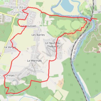 Trace GPS La Cluse du Boël en vallée de la Vilaine, itinéraire, parcours
