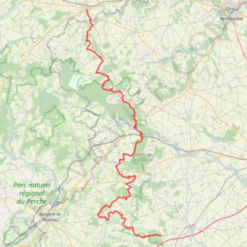 Trace GPS Verneuil-sur-Avre - Montigny-le-Chartif, itinéraire, parcours