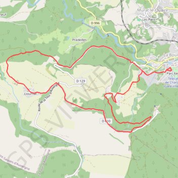 Trace GPS Sancy - Fohet - Secteur La Bourboule, itinéraire, parcours