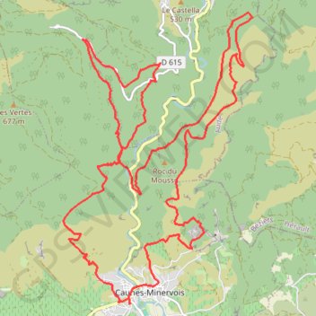 Trace GPS Trail de l'Argent Double - Caunes-Minervois, itinéraire, parcours