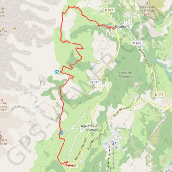 Trace GPS Traversée des cabanes pastorales, itinéraire, parcours