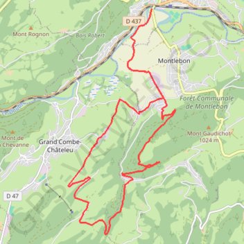 Trace GPS Val de Morteau - Chauveresche, itinéraire, parcours