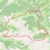 Trace GPS Les pré Pyrénées à Sainte Croix Volvestre, itinéraire, parcours