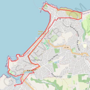 Trace GPS Erquy - pleneuf et dahouet, itinéraire, parcours