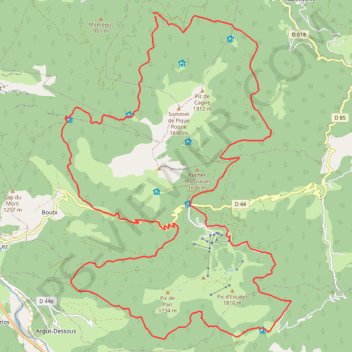 Trace GPS Autour du Cagire et du Mourtis - Juzet-d'Izaut, itinéraire, parcours