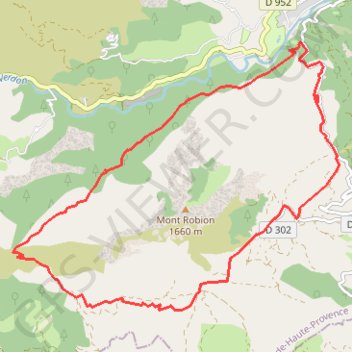 Trace GPS Le Tour de la Montagne de Roubion, itinéraire, parcours