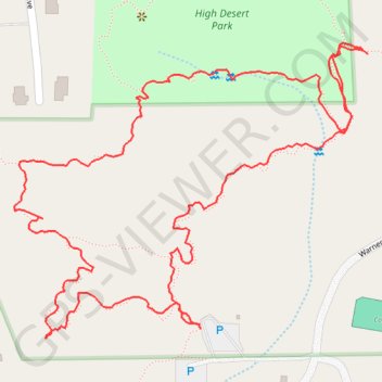 Trace GPS High Desert Loop, itinéraire, parcours