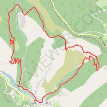 Trace GPS L'escale - saint andre de valborgne (30), itinéraire, parcours