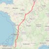 Trace GPS Camino de Tours / Via Turonensis / Voie de Tours, itinéraire, parcours