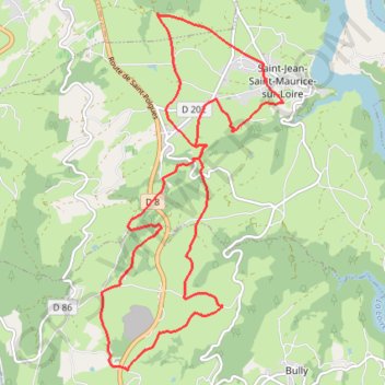 Trace GPS Rando de l'ACLT - Saint-Jean-le-Puy, itinéraire, parcours