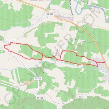 Trace GPS Lauraguel-8km, itinéraire, parcours