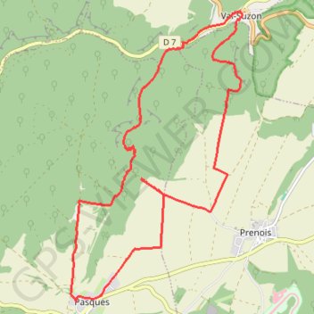 Trace GPS Val Suzon, itinéraire, parcours