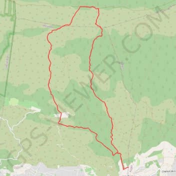 Trace GPS Les Rochers de la Croix de Fer - Les Borrys, itinéraire, parcours