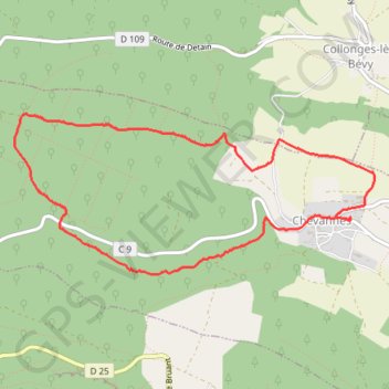 Trace GPS Chevannes ouest, itinéraire, parcours