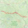 Trace GPS GR 4 : De Châtelus-le-Marcheix (Creuse) à Condat-en-Combraille (Puy-de-Dôme), itinéraire, parcours