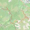 Trace GPS Puig de Sallfort en traversée du col de la Serra à la Vall, itinéraire, parcours