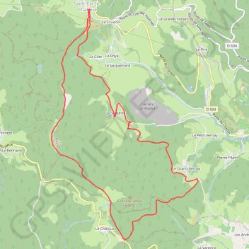 Trace GPS Saint-Cyr-le-Chatout, itinéraire, parcours