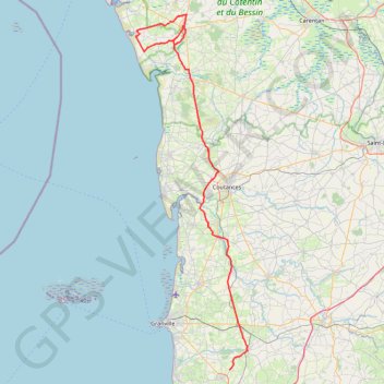 Trace GPS TM2023 SARTILLY - LA HAYE-15747753, itinéraire, parcours