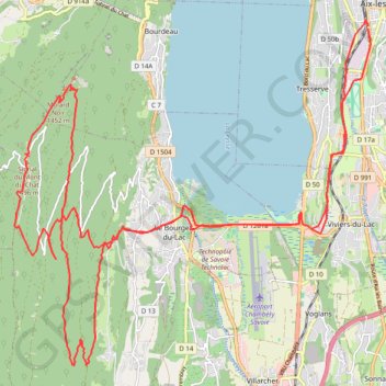 Trace GPS Rando Dent du Chat, itinéraire, parcours