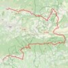Trace GPS GR97 Randonnée de Saint-Saturnin-lès-Apt à Lourmarin (Vaucluse), itinéraire, parcours