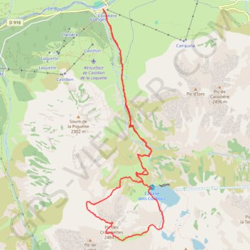 Trace GPS _Pic-des-Crampettes-2484m:17-06-2020, itinéraire, parcours