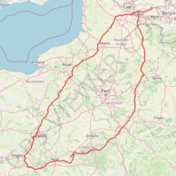 Trace GPS Track-Loire, itinéraire, parcours