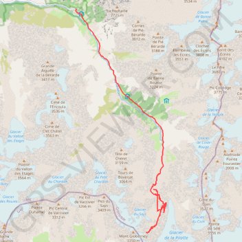 Trace GPS Vallon de la Pilatte (Oisans), itinéraire, parcours