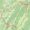 Trace GPS Randonnée dans le Haut-Jura - Colomby de Gex, itinéraire, parcours