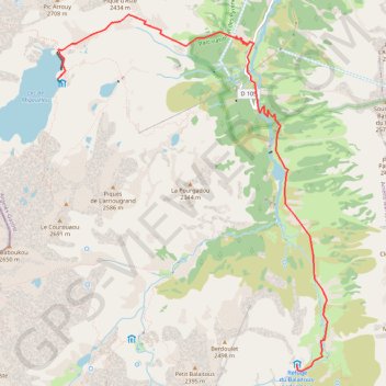 Trace GPS Rando Pyrénées - Jour 3, itinéraire, parcours