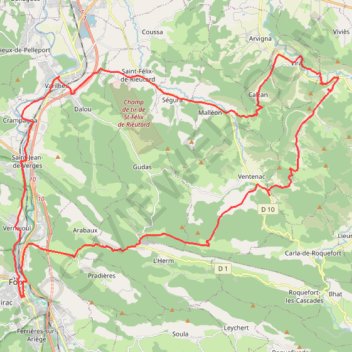 Trace GPS Col de Calzan et rencontre équestre, itinéraire, parcours
