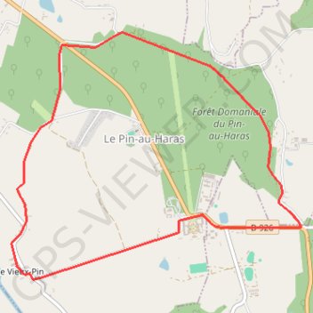 Trace GPS Versailles du cheval - Le Pin au Haras, itinéraire, parcours