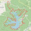 Trace GPS Tour du lac de Pierre Percée, itinéraire, parcours