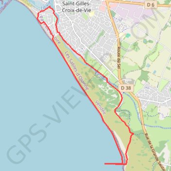 Trace GPS Côte de Lumière, Saint Gilles-Le Jaunay, itinéraire, parcours