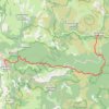 Trace GPS SUR LE GR 68, étape du Mont Bougès, itinéraire, parcours