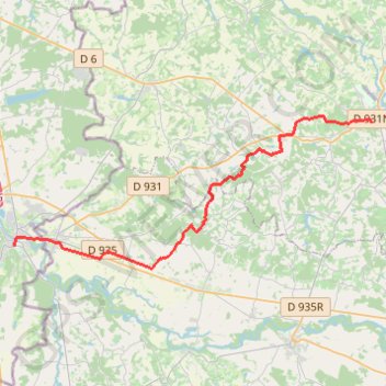 Trace GPS Compostelle Nogaro-Aire sur Adour, itinéraire, parcours