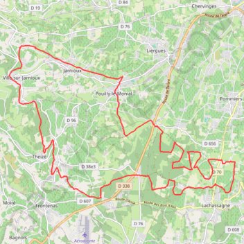 Trace GPS La Virée des Arlequins, itinéraire, parcours