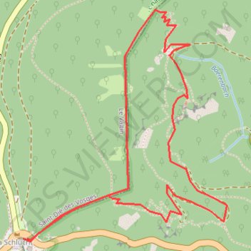 Trace GPS Schlucht - Hirschsteine, itinéraire, parcours
